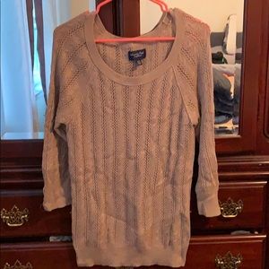 AE brown crotchet sweater